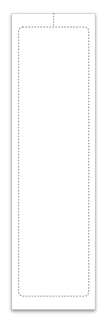 Addendum Sticker 3 1/8" x 11" - Peel and Seal Blank